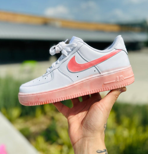 Pink Rubberized AF1s
