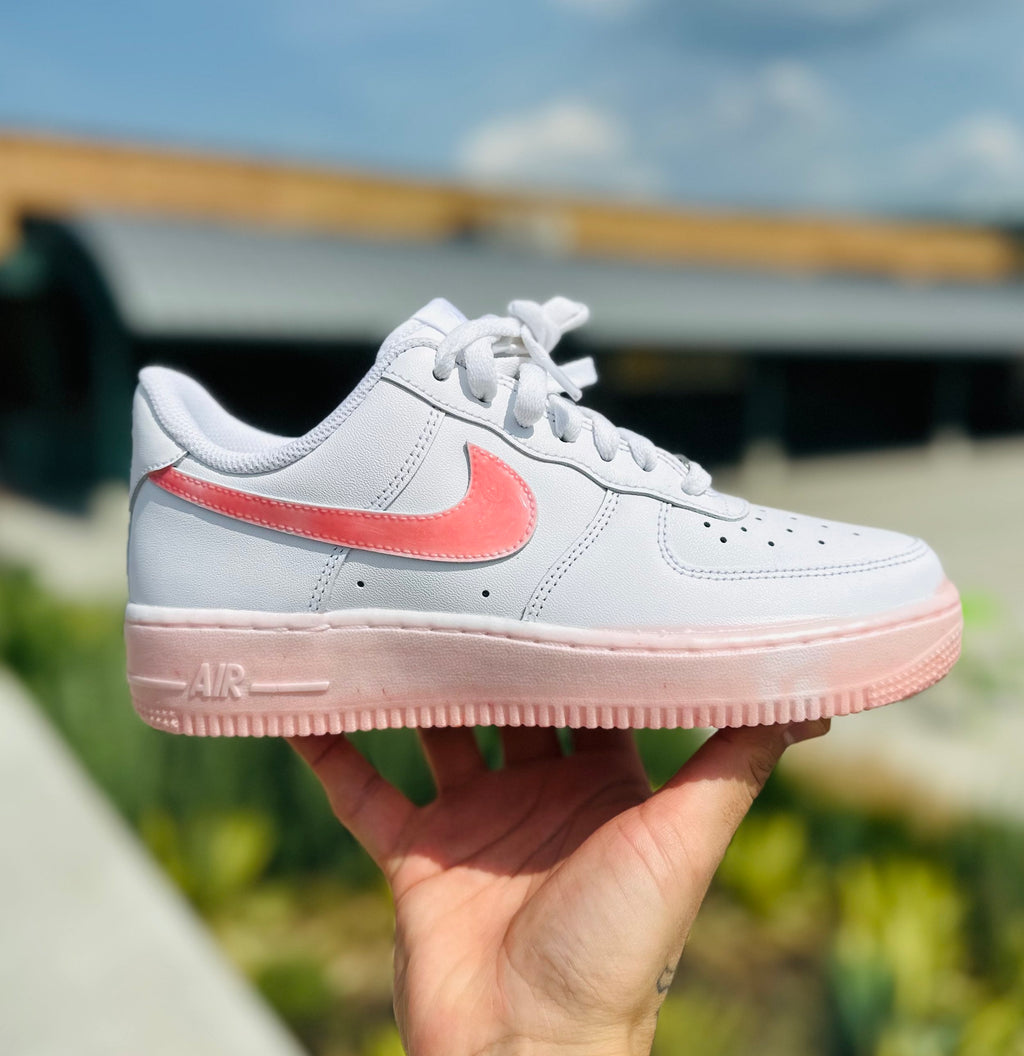 Pink Rubberized AF1s